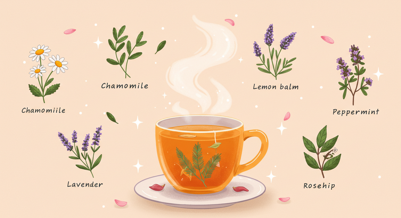 스트레스 날리는 힐링 허브티 추천 🌿지친 마음을 차 한 잔으로 다독여보세요