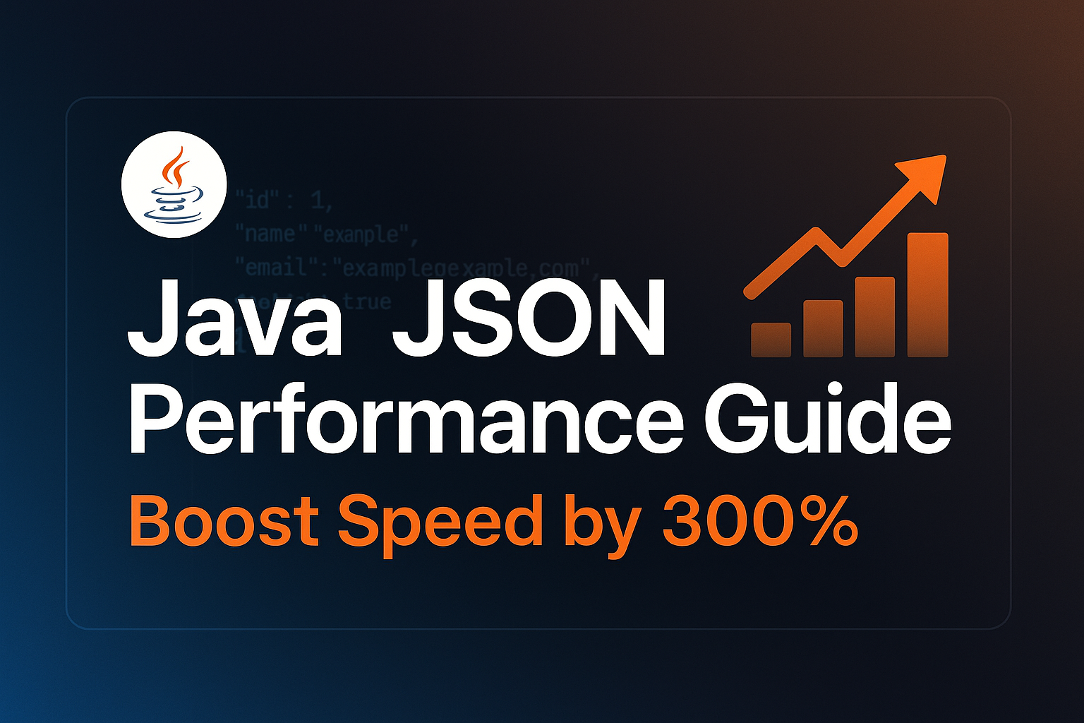 Java JSON processing performance optimization guide thumbnail with title and performance metrics