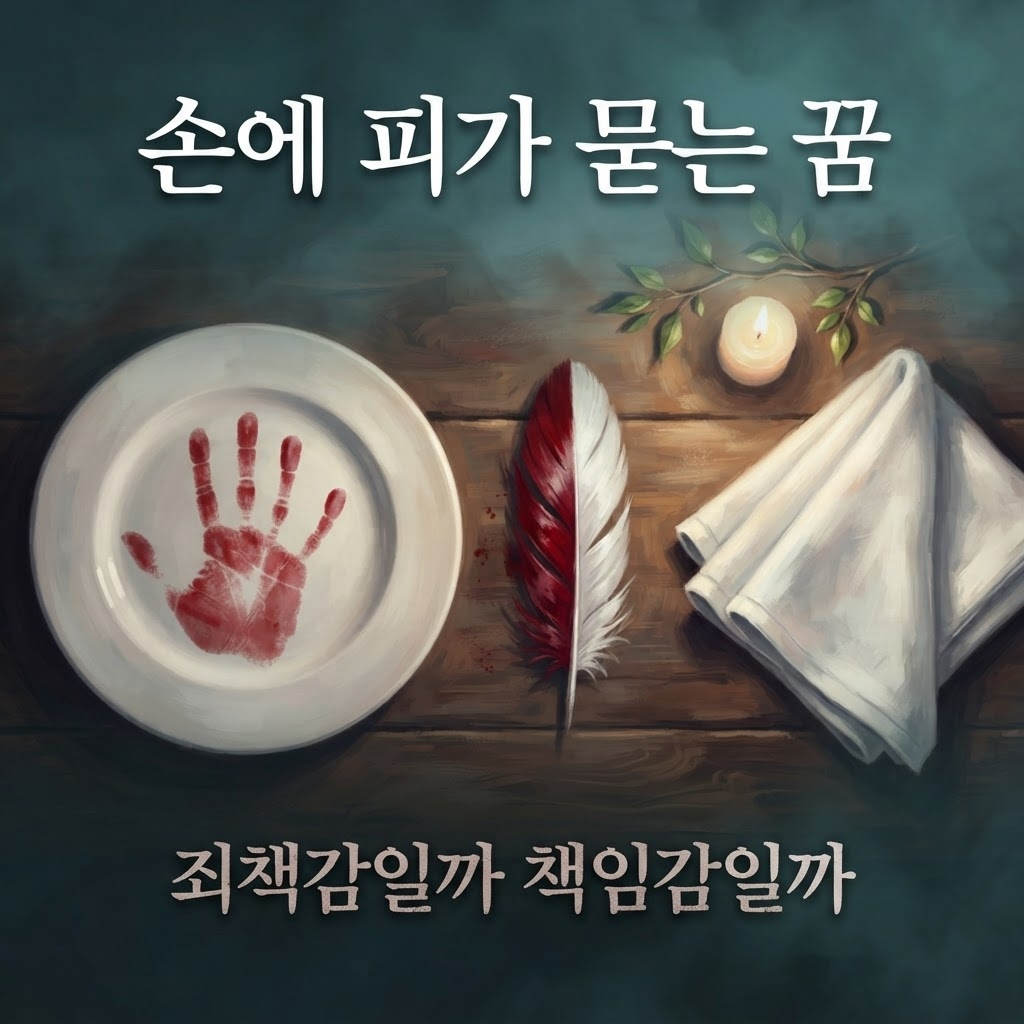 손에 피가 묻는 꿈 이미지