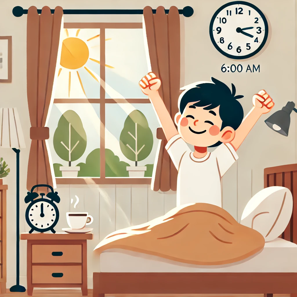 아침 일찍 일어나기 관련 이미지