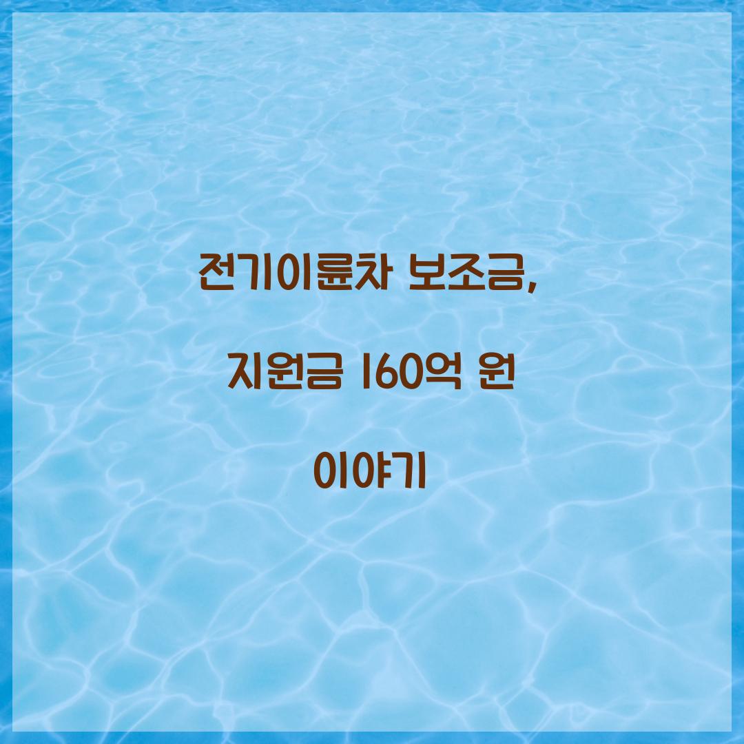 전기이륜차 보조금