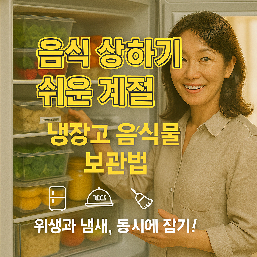 [8편] 장마철 냉장고와 음식물 보관법 – 상하지 않게, 냄새 없이!