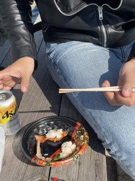 with beer 맥주와 함께