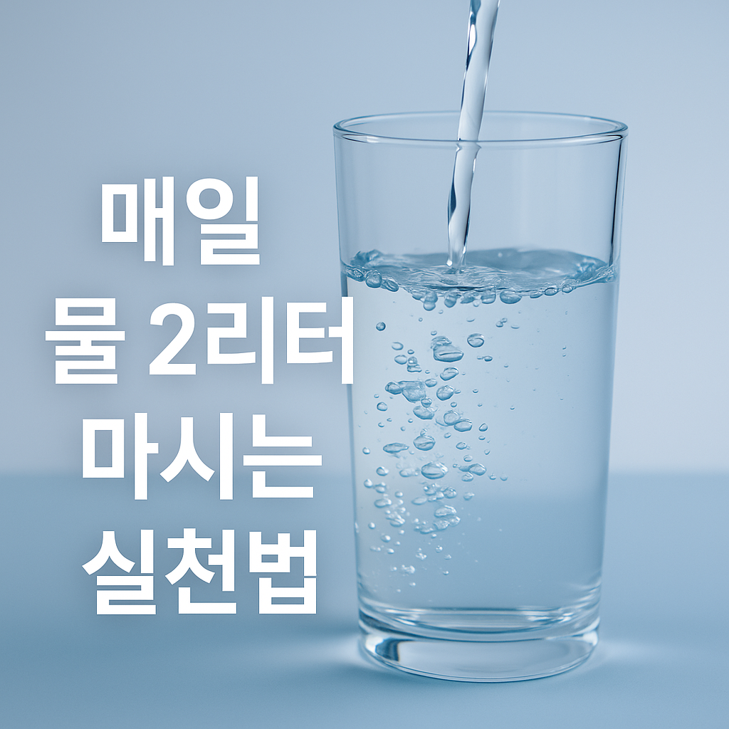 매일 물 2리터 마시는 실천법