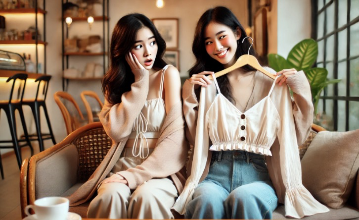 새로 산 옷을 입고 친구를 만났는데, 며칠 후 똑같은 옷을 입고 나타난 친구