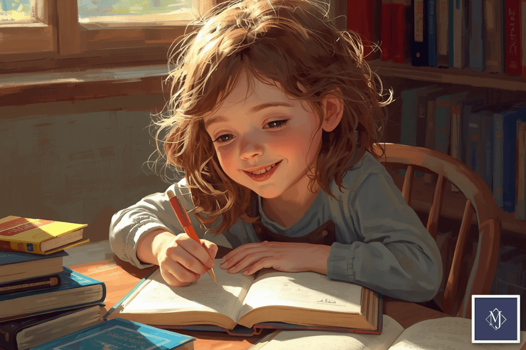 좋아하는 것에 흥미를 느끼며 공부하는 아이