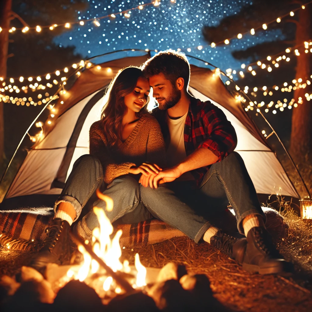 캠핑하는 사진입니다.