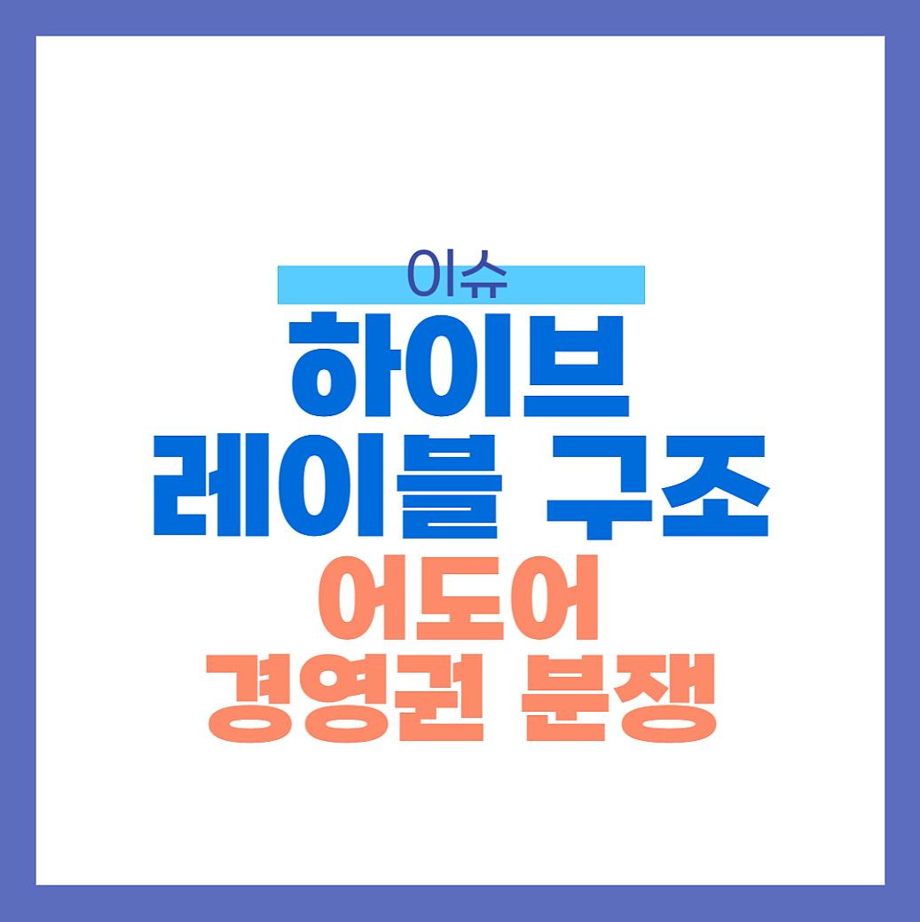 하이브 레이블 구조 썸네일