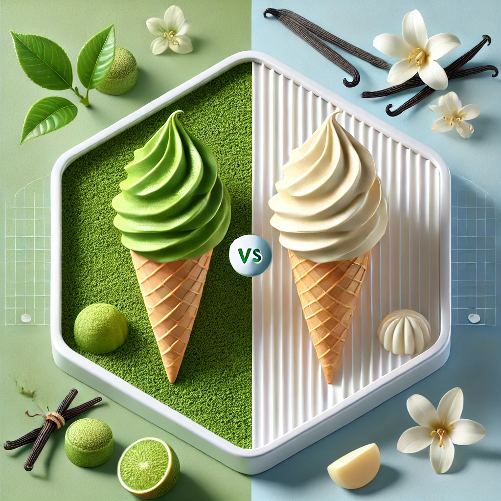 3. 녹차 아이스크림 vs 바닐라 아이스크림, 무엇을 선택할까?