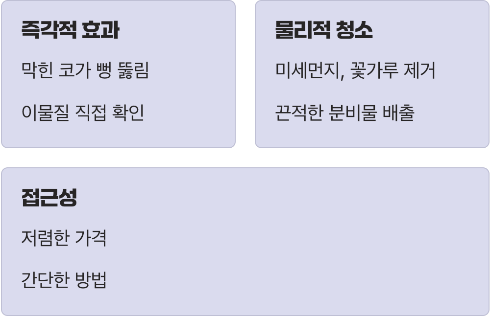 1. 코 세척 - 시원하게 씻어내는 &amp;#39;물리 청소부&amp;#39;