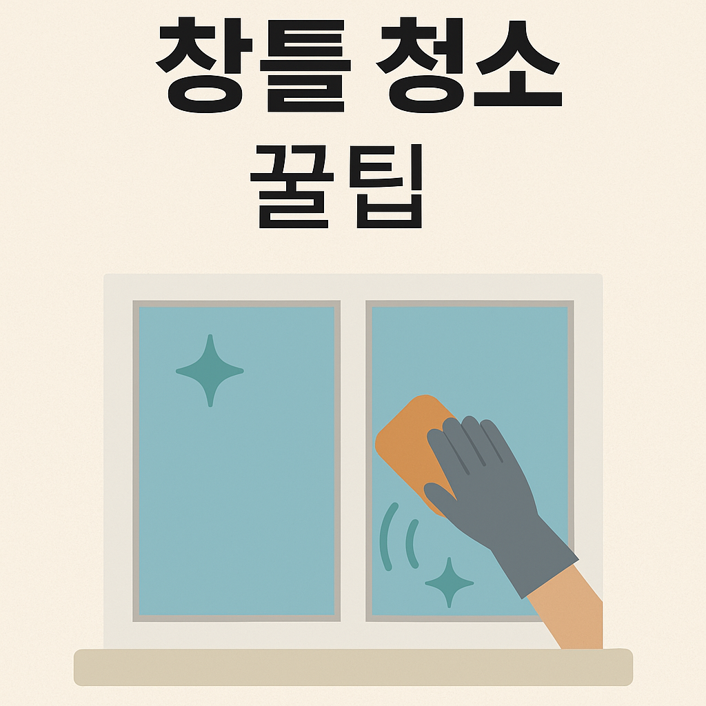 창틀 청소 꿀팁