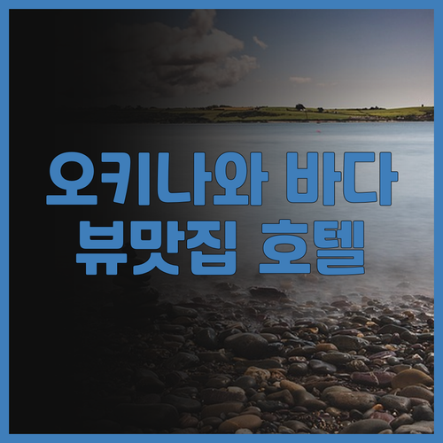 호텔 칵테일 스테이 나하 뷰맛집?!