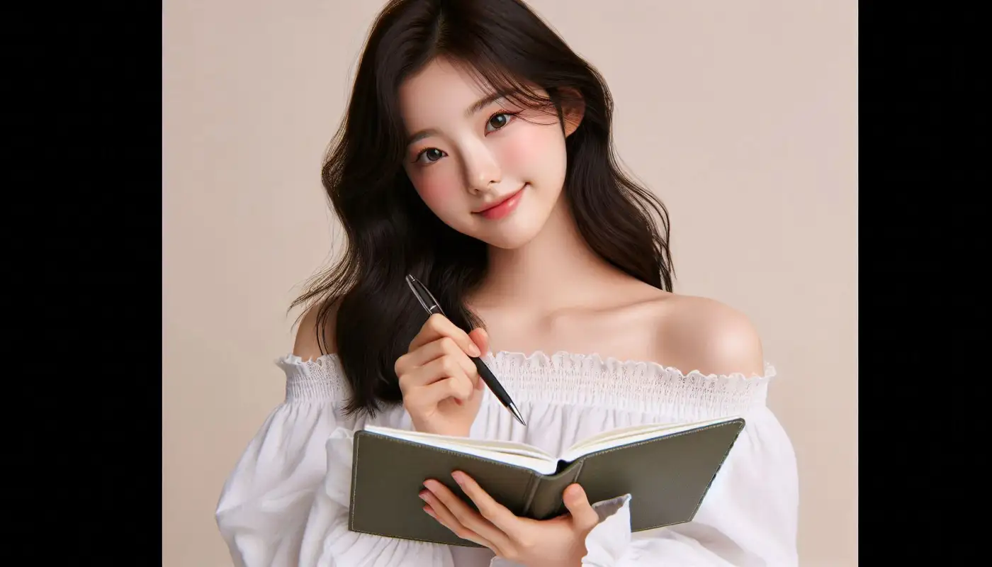 통장-만들기-준비물을-활용해서-자산관리하는-여성의-모습