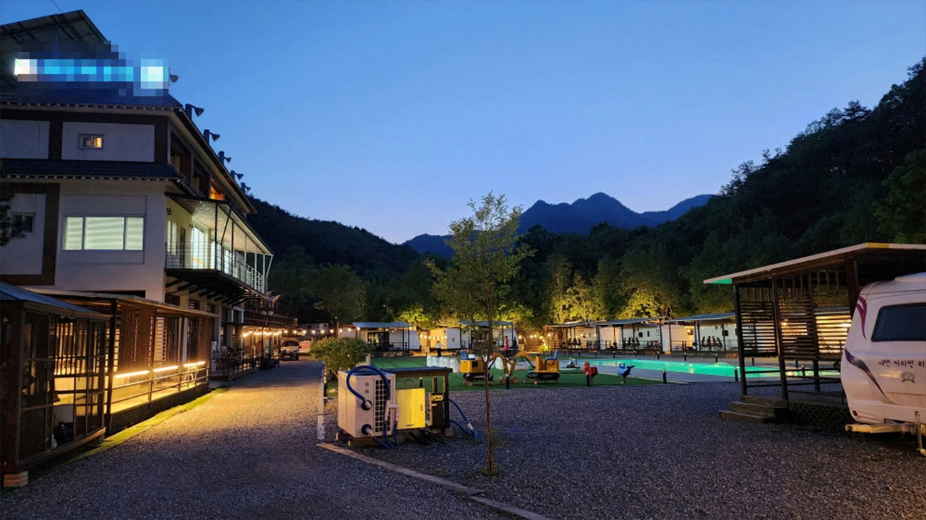 카라반 리조트 캠핑장