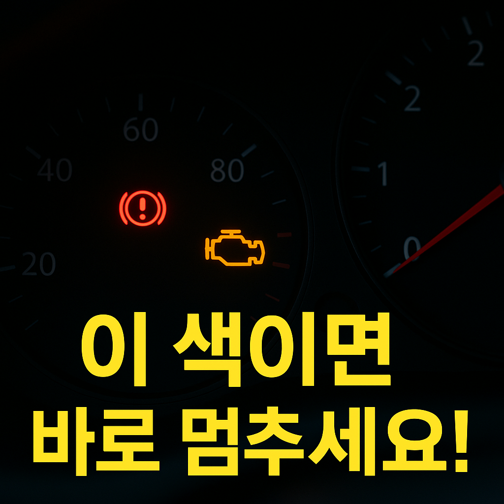 차량 경고등 색상별 의미