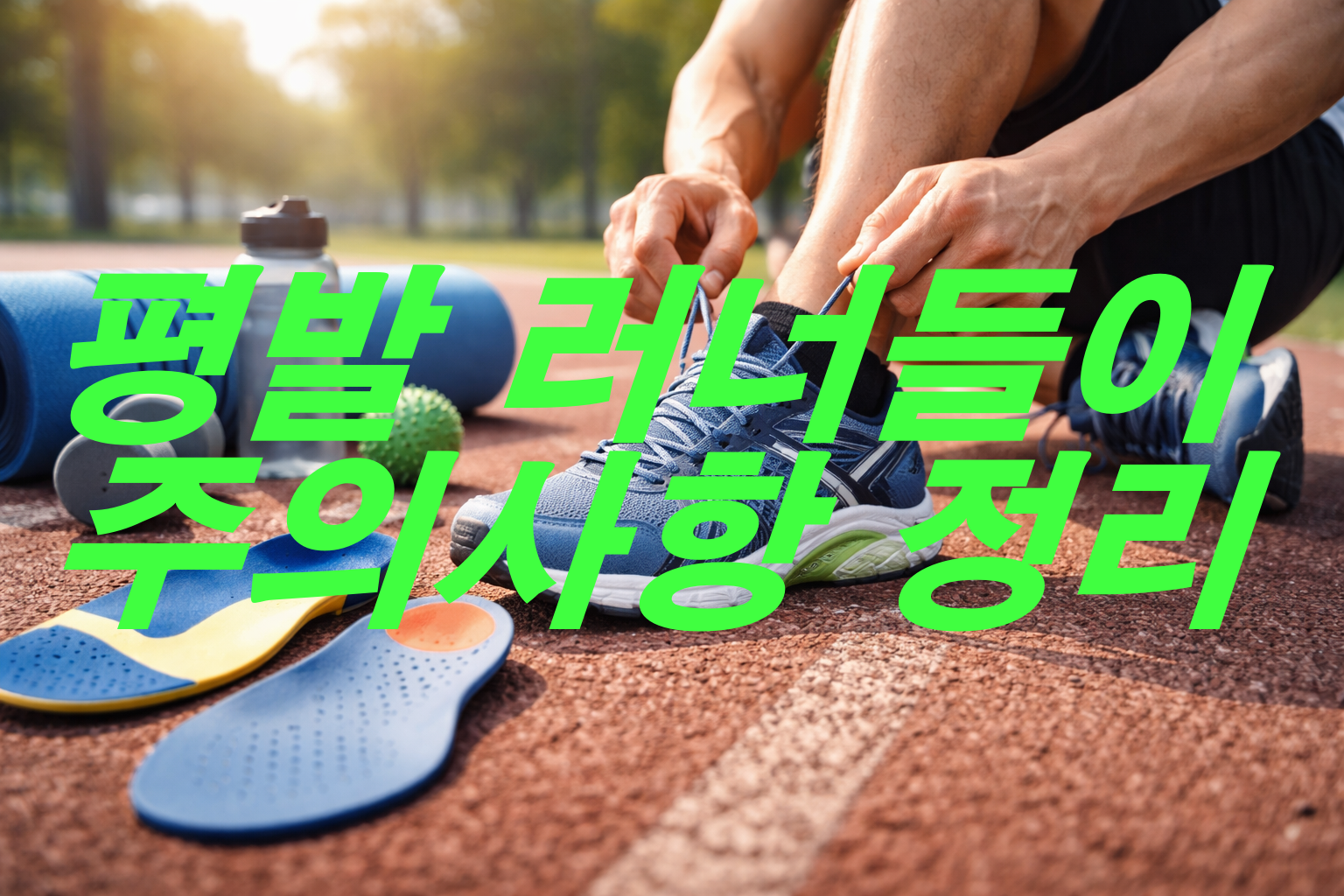 평발 러너들이 조심해야 할 주의사항 정리