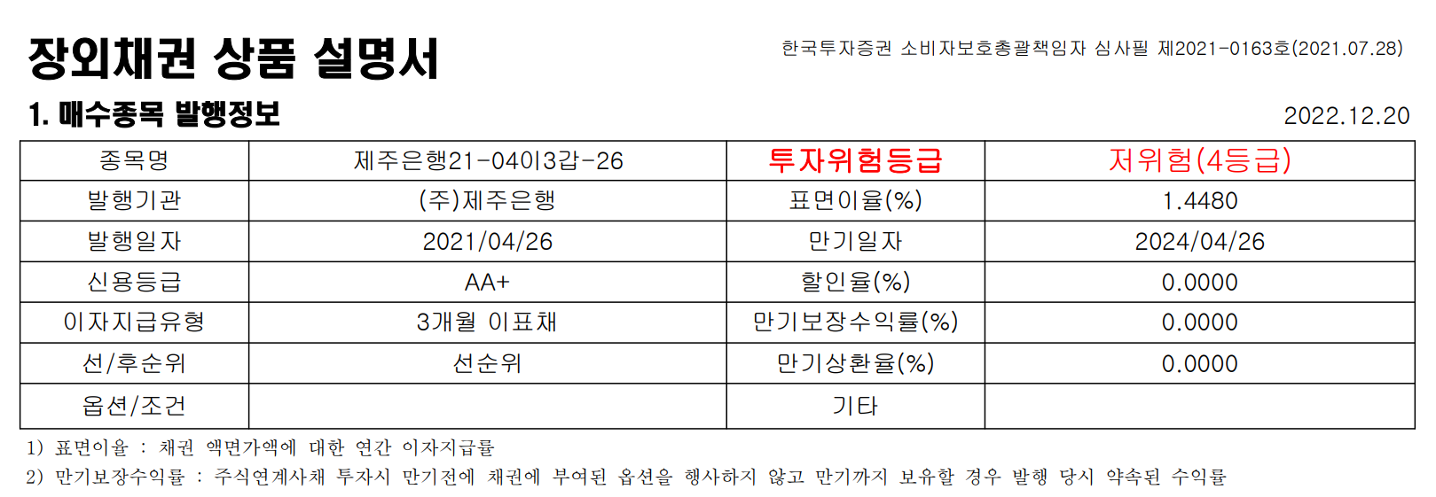 채권설명서