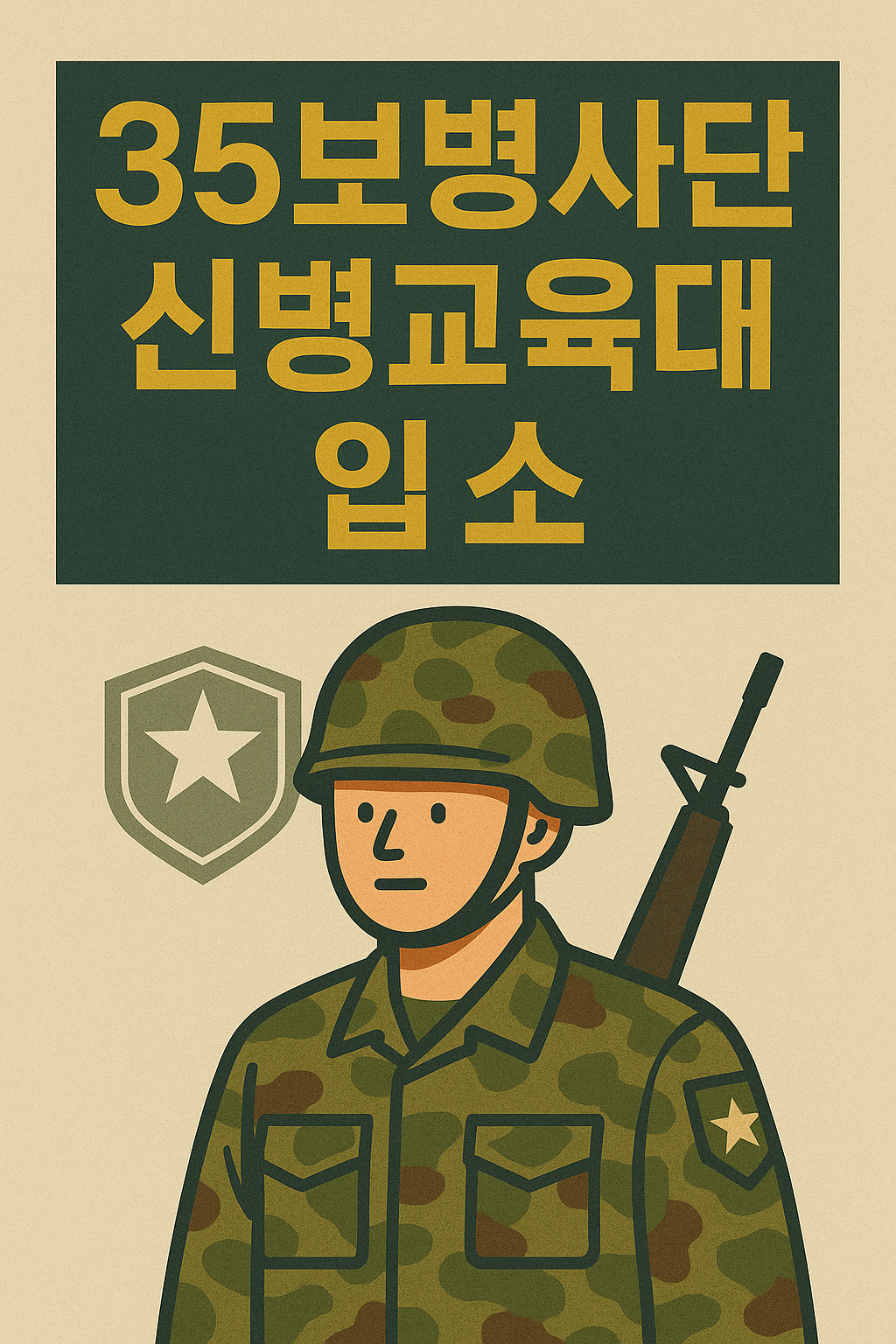 35보병사진 신병교육대 준비안내