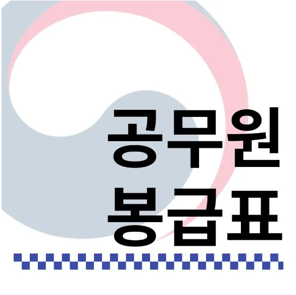 2024년 공무원 봉급표
