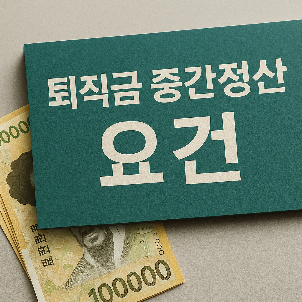 퇴직금 중산정산 요건