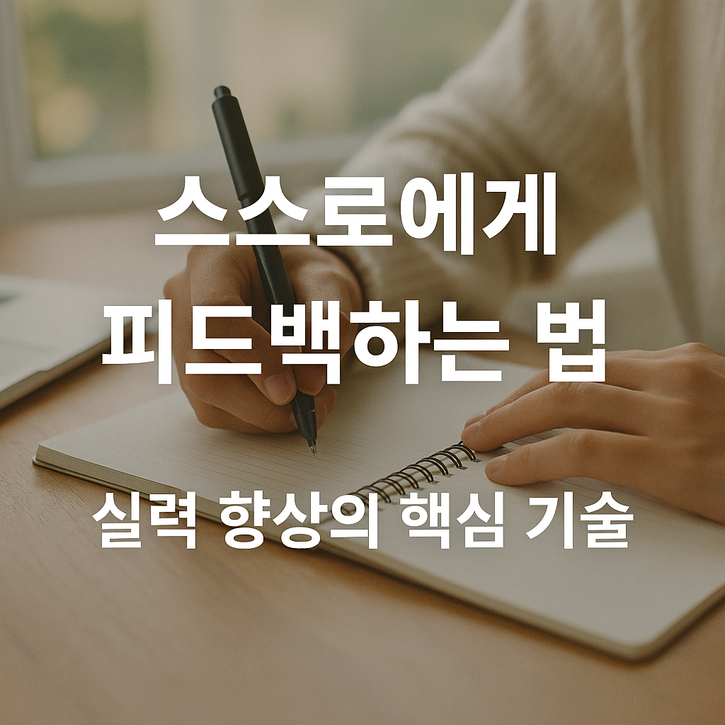 스스로에게 피드백하는 법: 실력 향상의 핵심 기술