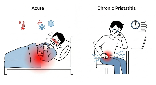 전립선염 증상, 인포그래픽