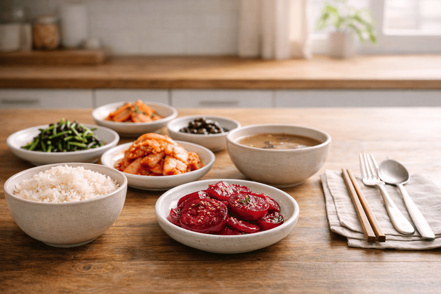 한국 비트활용 (김치, 반찬, 건강식)