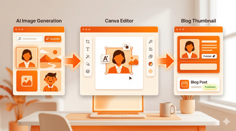 AI 이미지 블로그 썸네일 만들기 나노바나나2 Canva 워크플로 5단계 2026