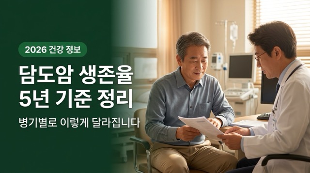 담도암 5년 생존율 병기별 정리 안내 이미지