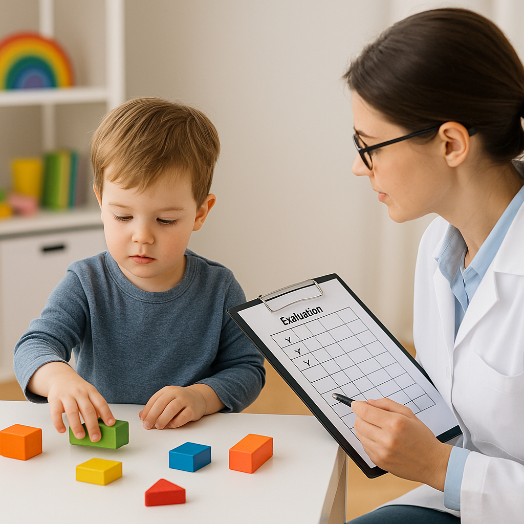 발달검사중인 아이