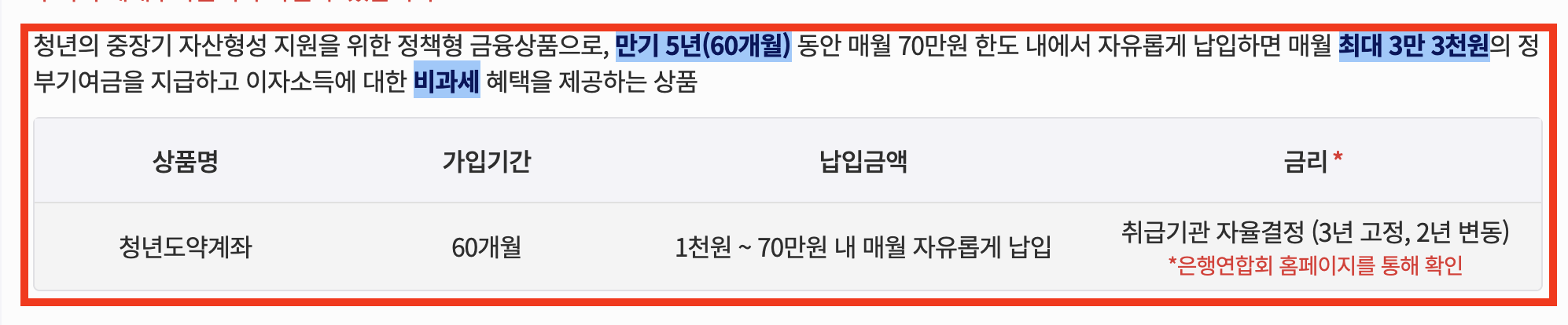 청년도약계좌 신청방법 총정리!