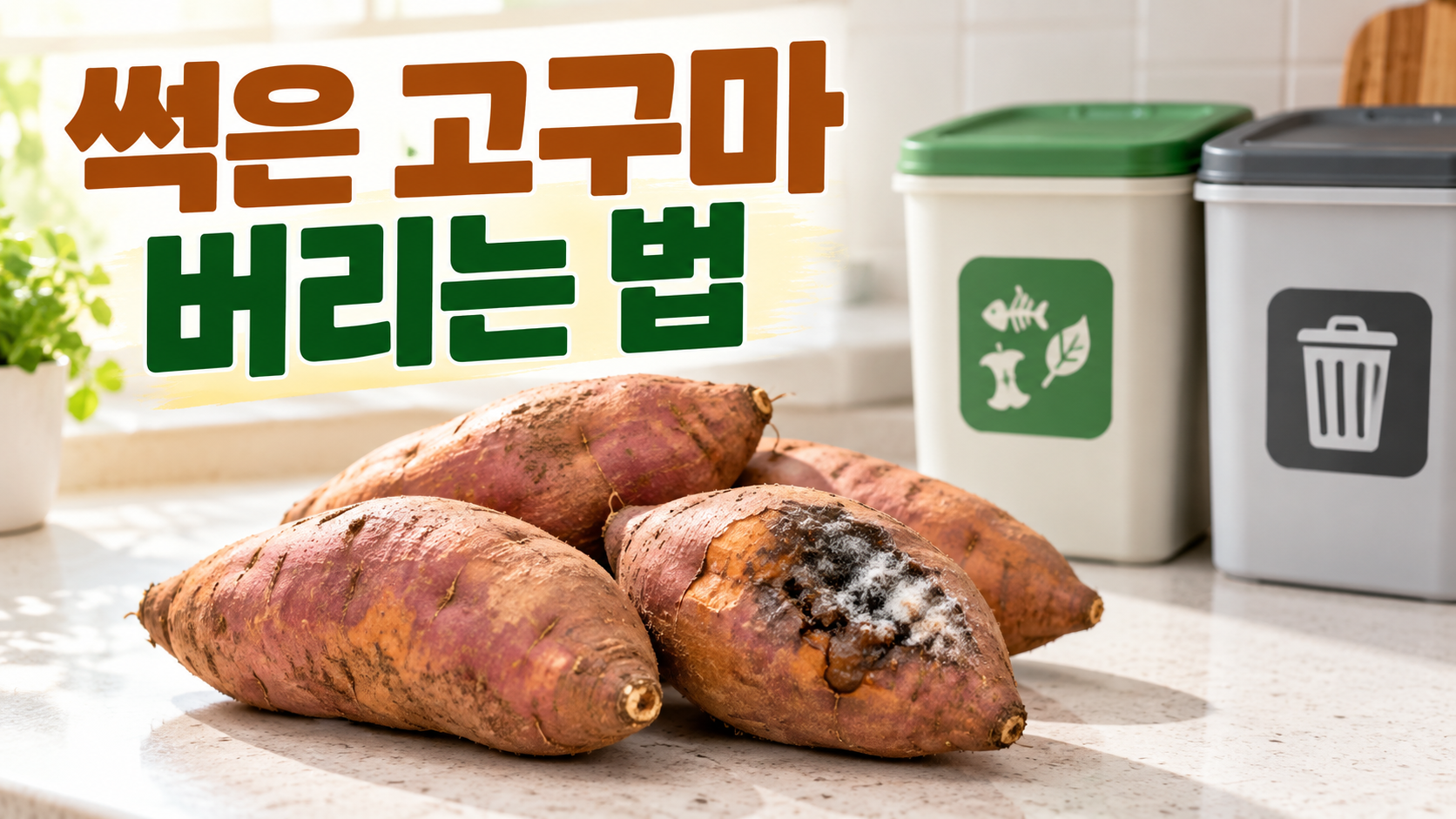 썩은 고구마 음식물쓰레기 버리는 법 썸네일