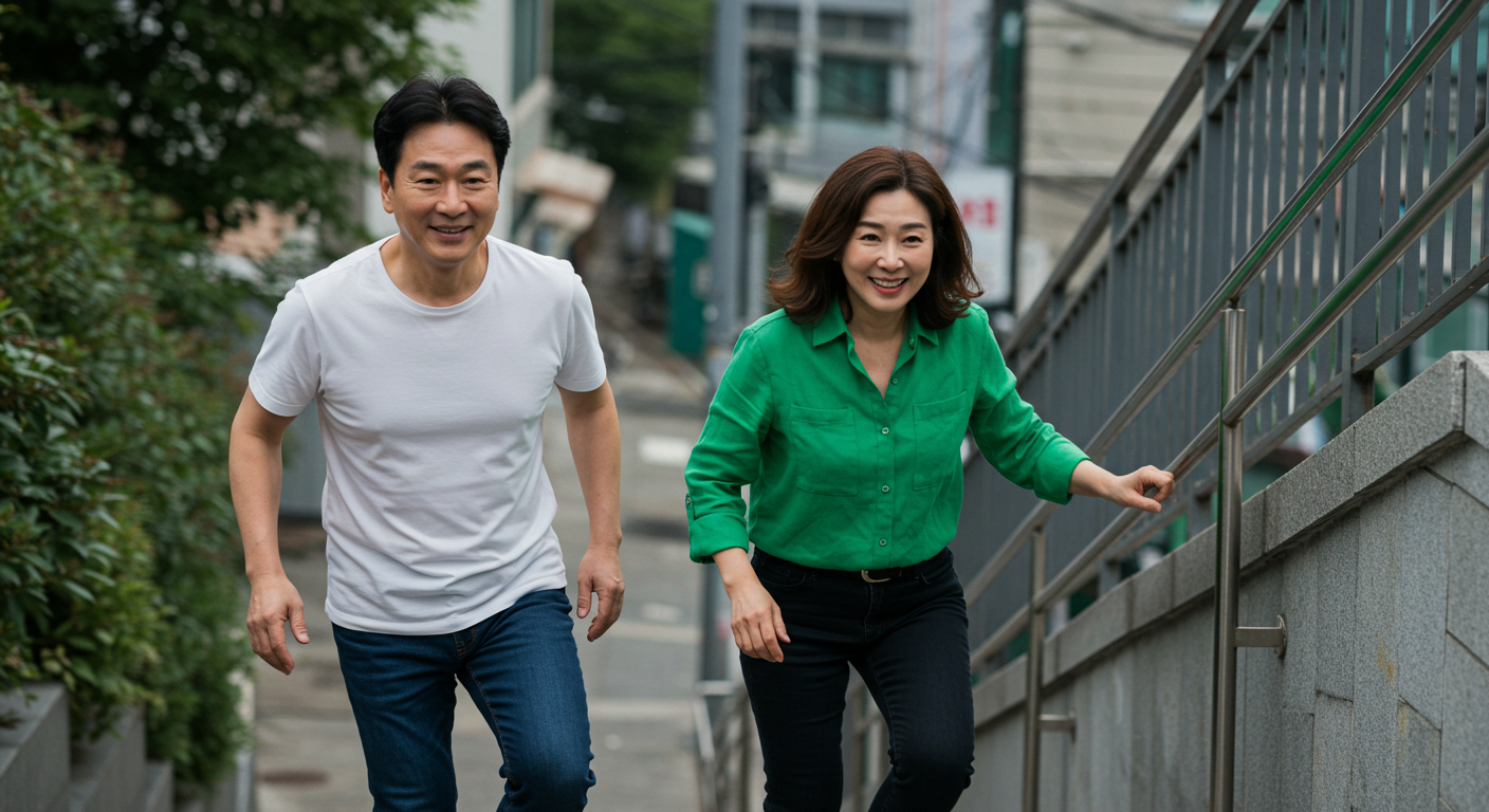 계단오르기