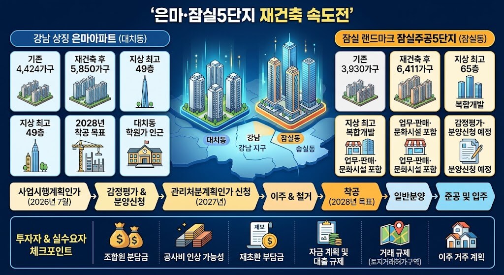 은마&middot;잠실5 재건축 사업시행인가, 1.2만 가구 공급보다 더 중요한 변화