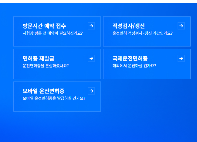 운전면허 적성검사 갱신