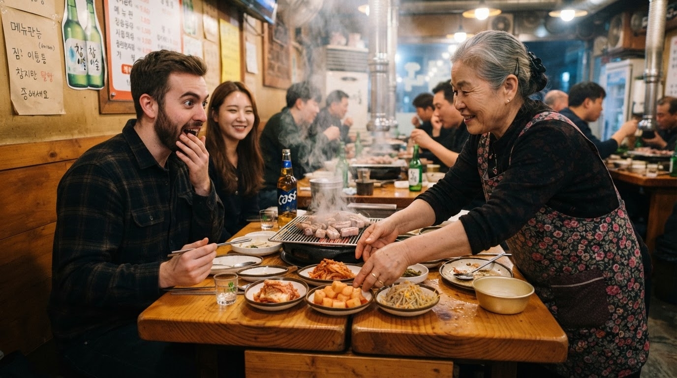 You finish a great meal, calculate 15%, and leave it on the table.