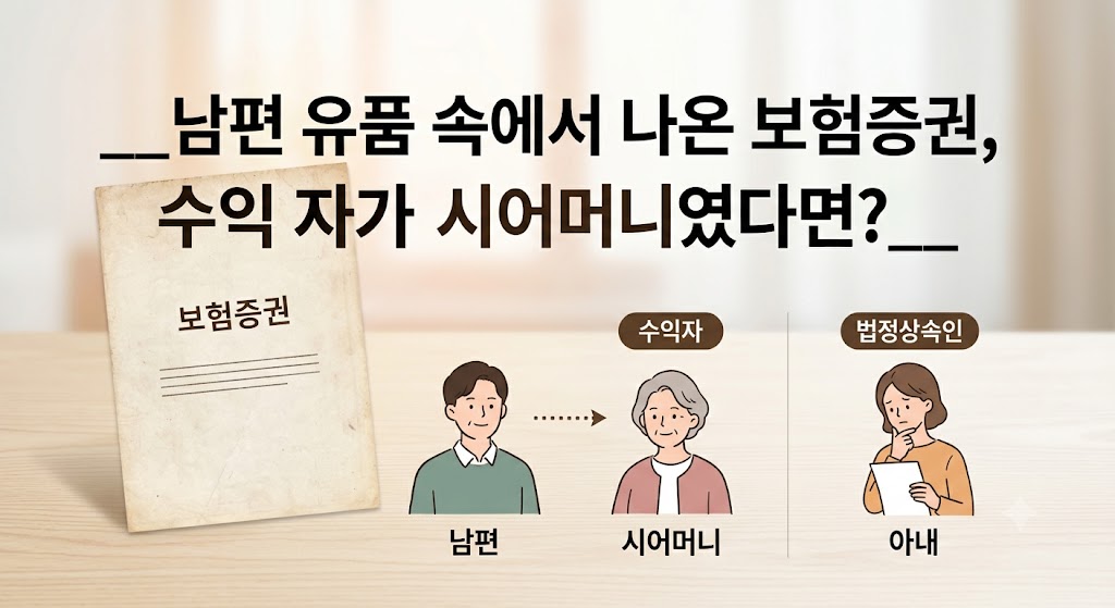 보험증권과수익자 이미지
