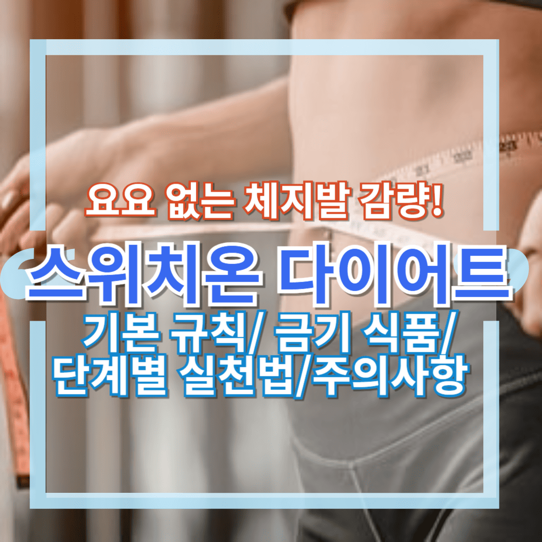 요요 없는 4주 스위치온 다이어트 : 단계별 실천법과 금기식품