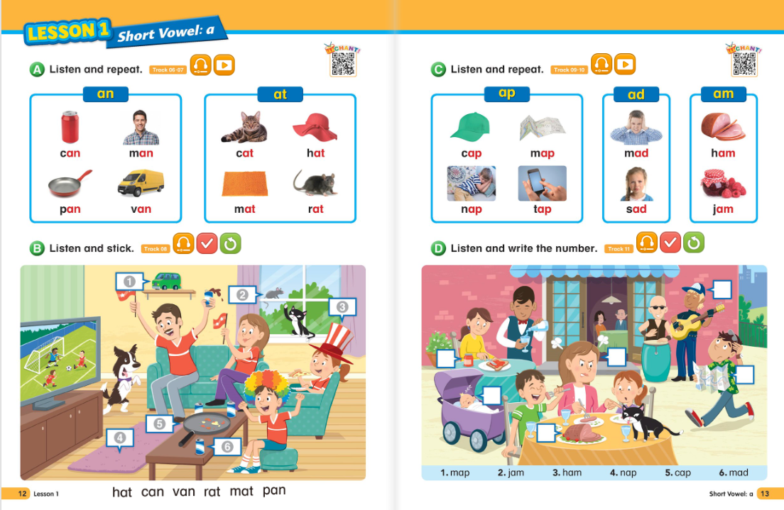 Spotlight on Phonics 샘플 페이지