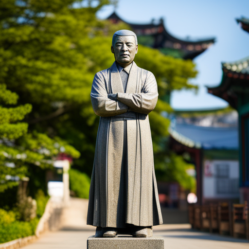 광주 정율성 흉상