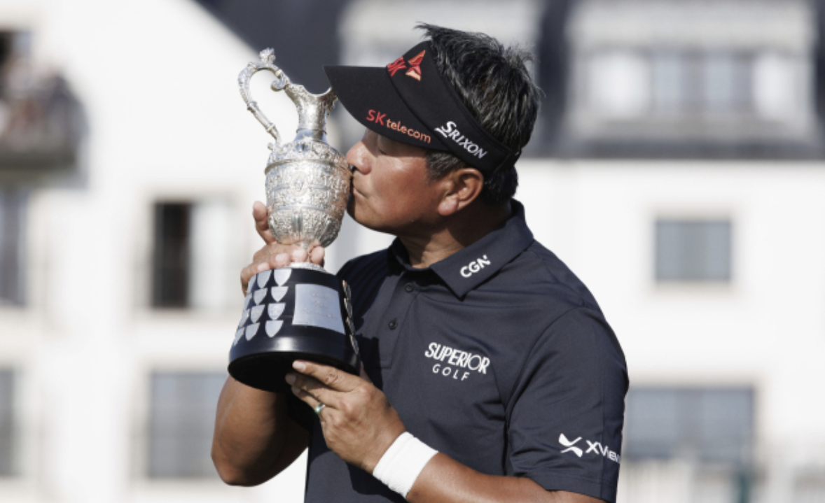 미국과 유럽의 시니어 선수들이 펼치는 시니어 메이저 대회 더 시니어오픈에서 한국인 최초로 우승한 최경주