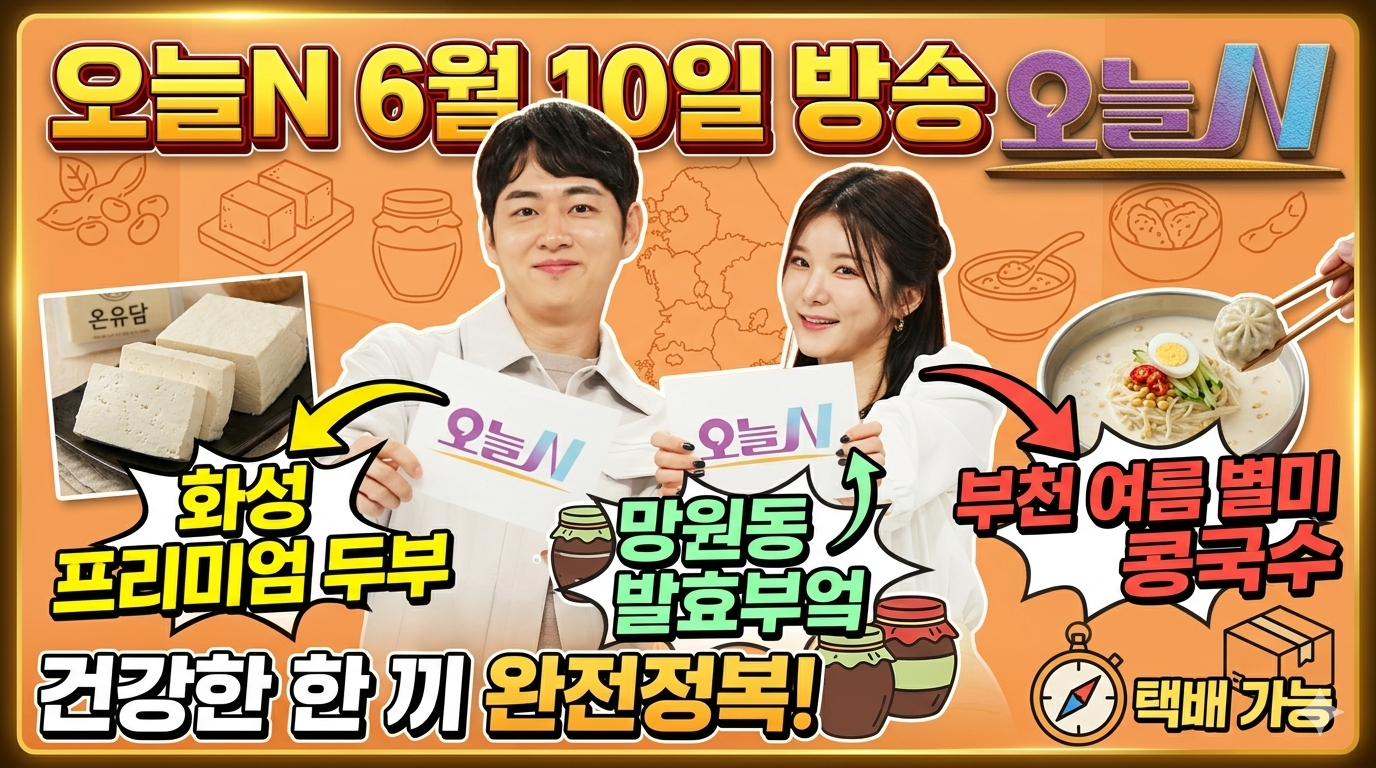 오늘N 6월 10일 방송 맛집 총정리! 화성 두부, 망원동 발효부엌, 부천 콩국수까지 다녀왔어요 관련사진