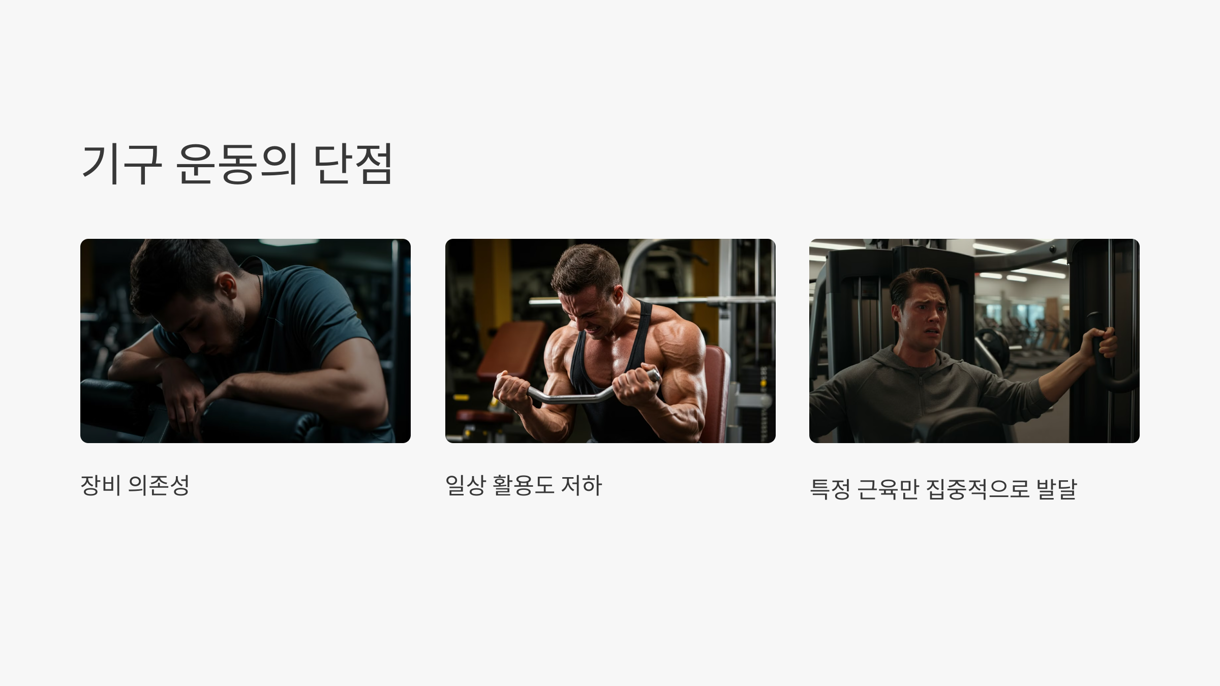 체중 근력운동(맨손운동, 맨몸운동) 기구 운동