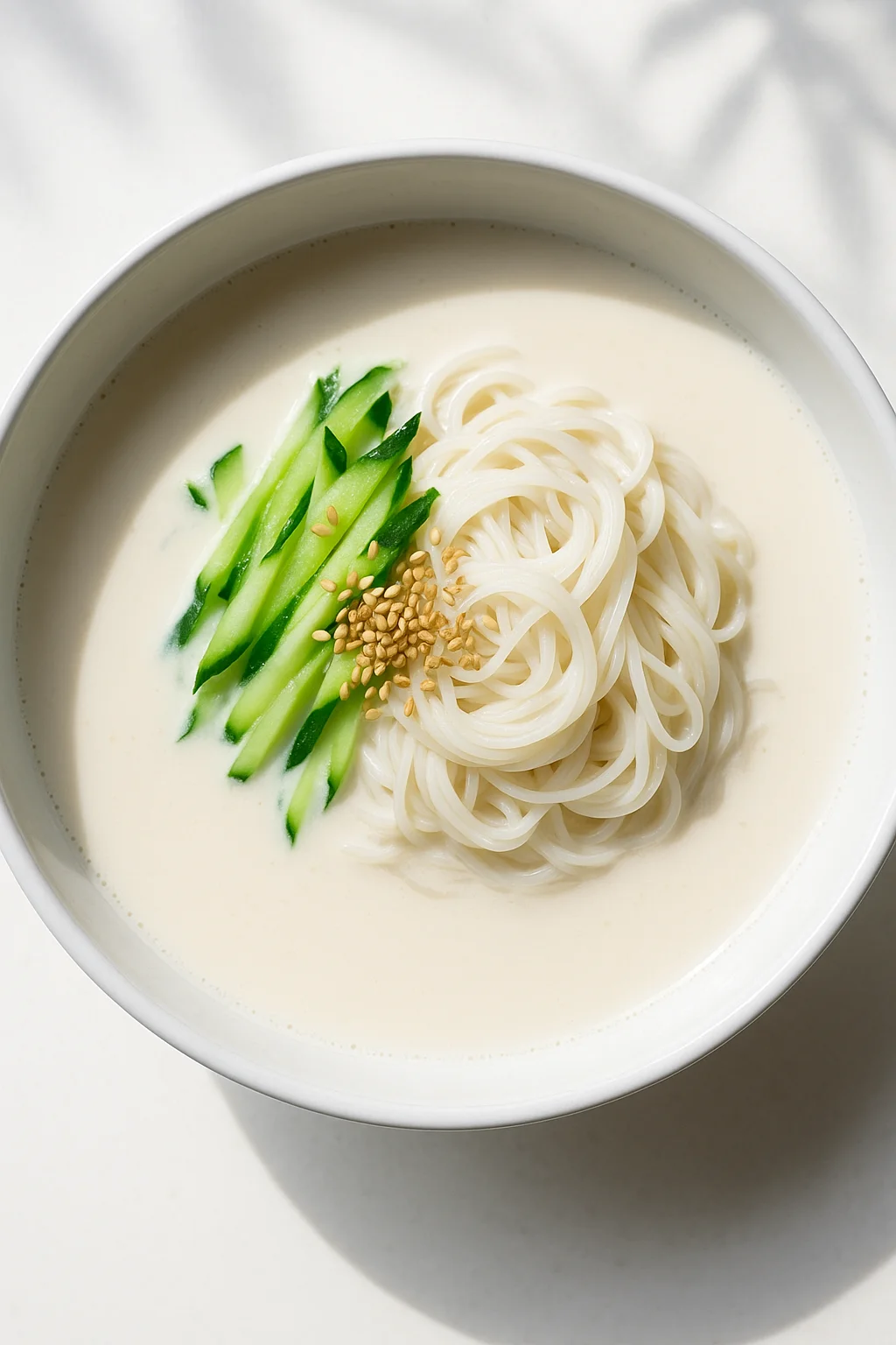 담백하고 시원한 콩국수 이미지, AI 프롬프트로 쉽게 만들기