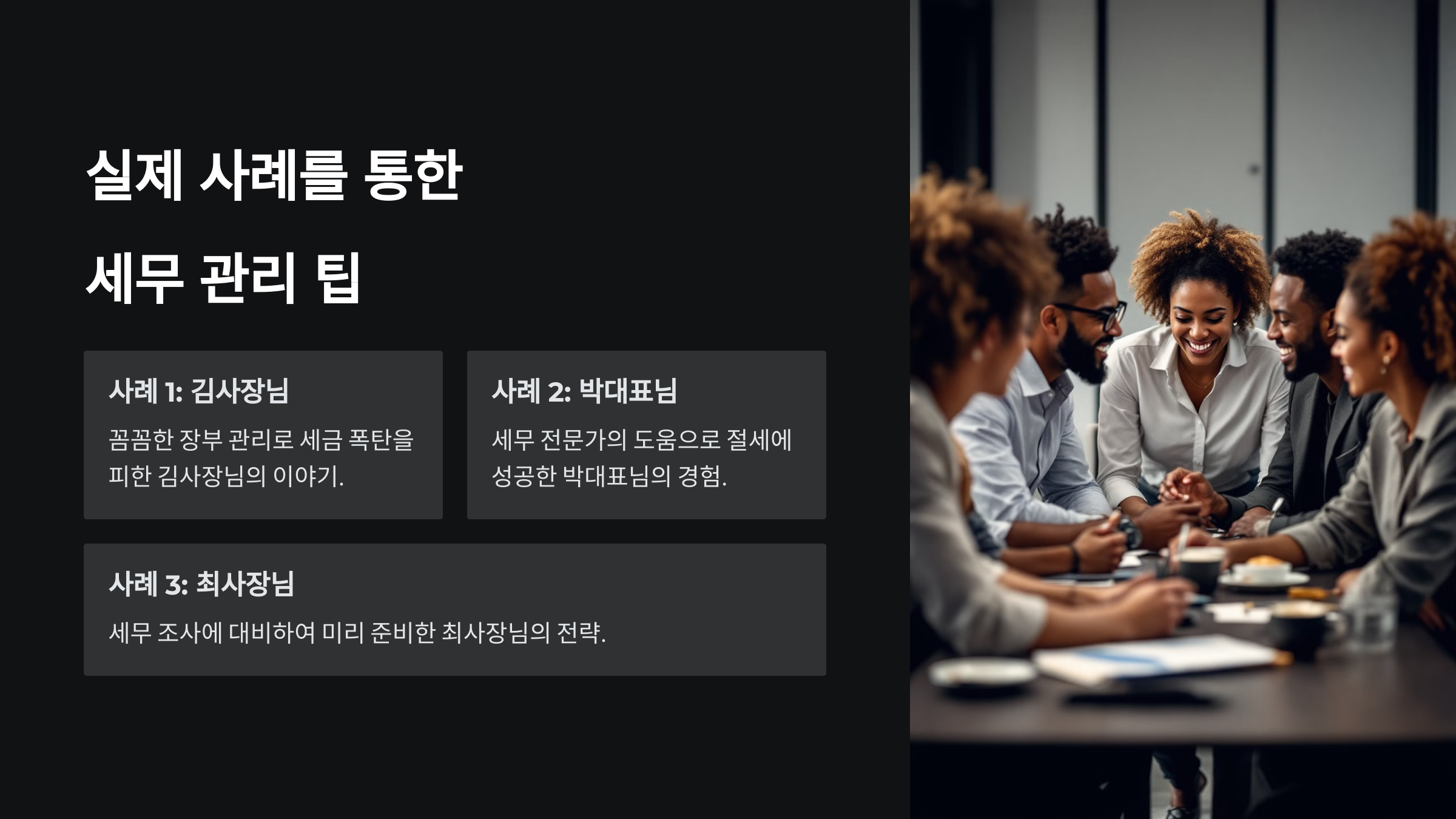 실제 사례를 통한 세무 관리 팁