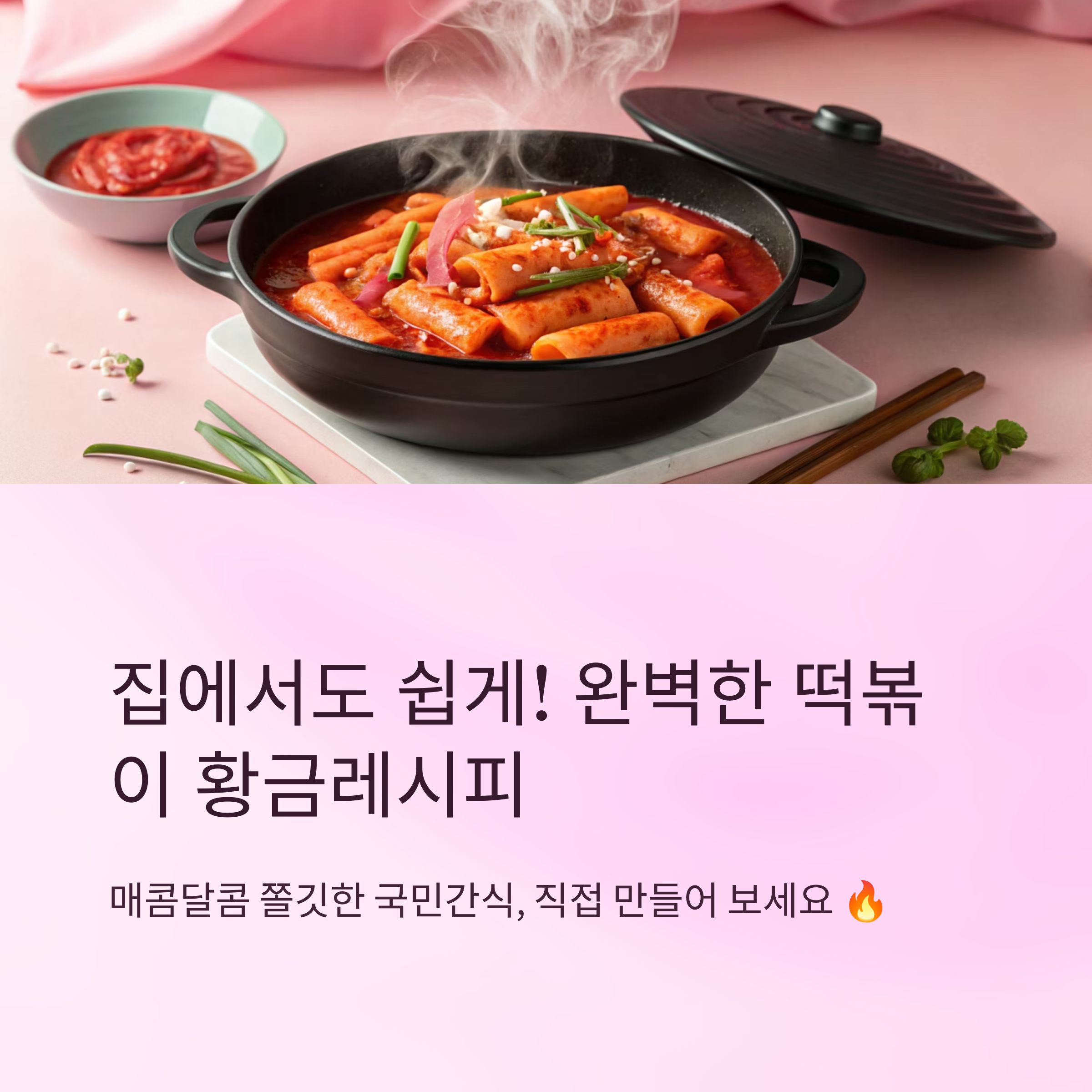 떡볶이 황금레시피 집에서 간편하게 만들기