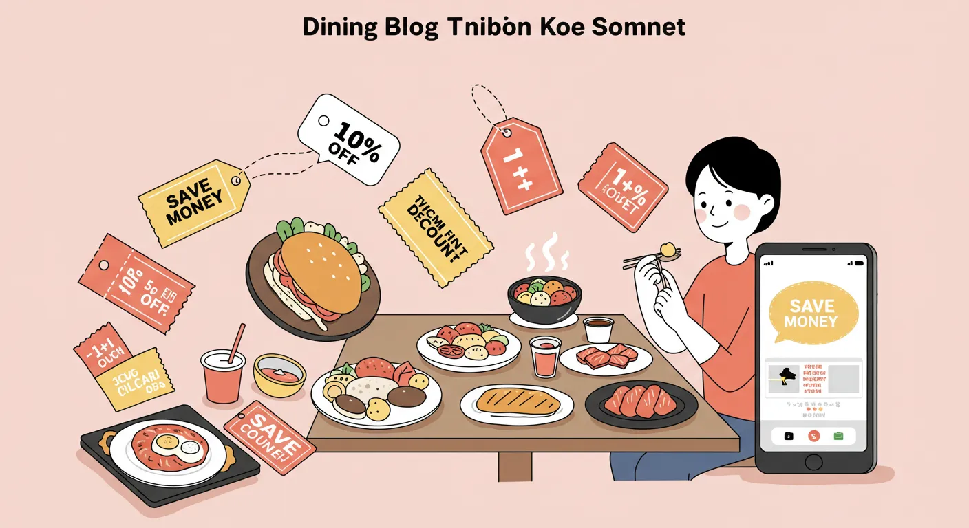 소비쿠폰으로 외식비 똑똑하게 절약하기