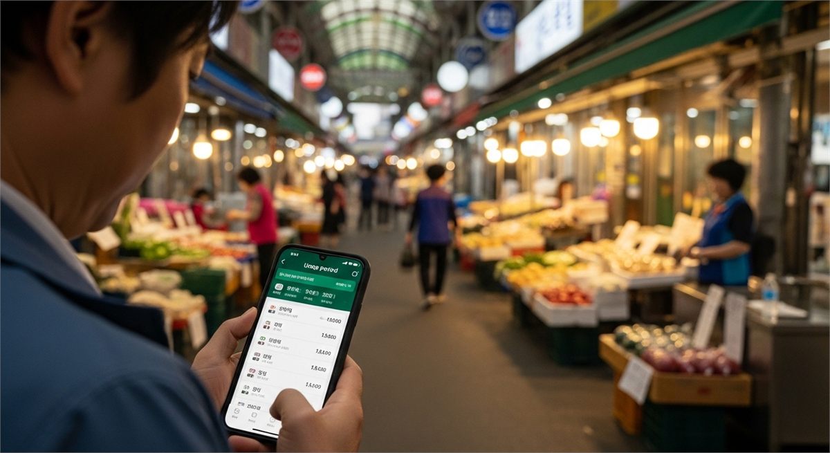 지원금 사용처를 떠올리게 하는 동네 마트와 상점 풍경 