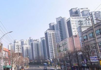 부동산 아파트와 상가 사진