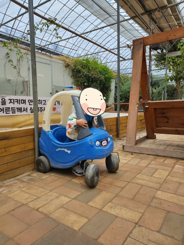 놀이터에서 노는 아이